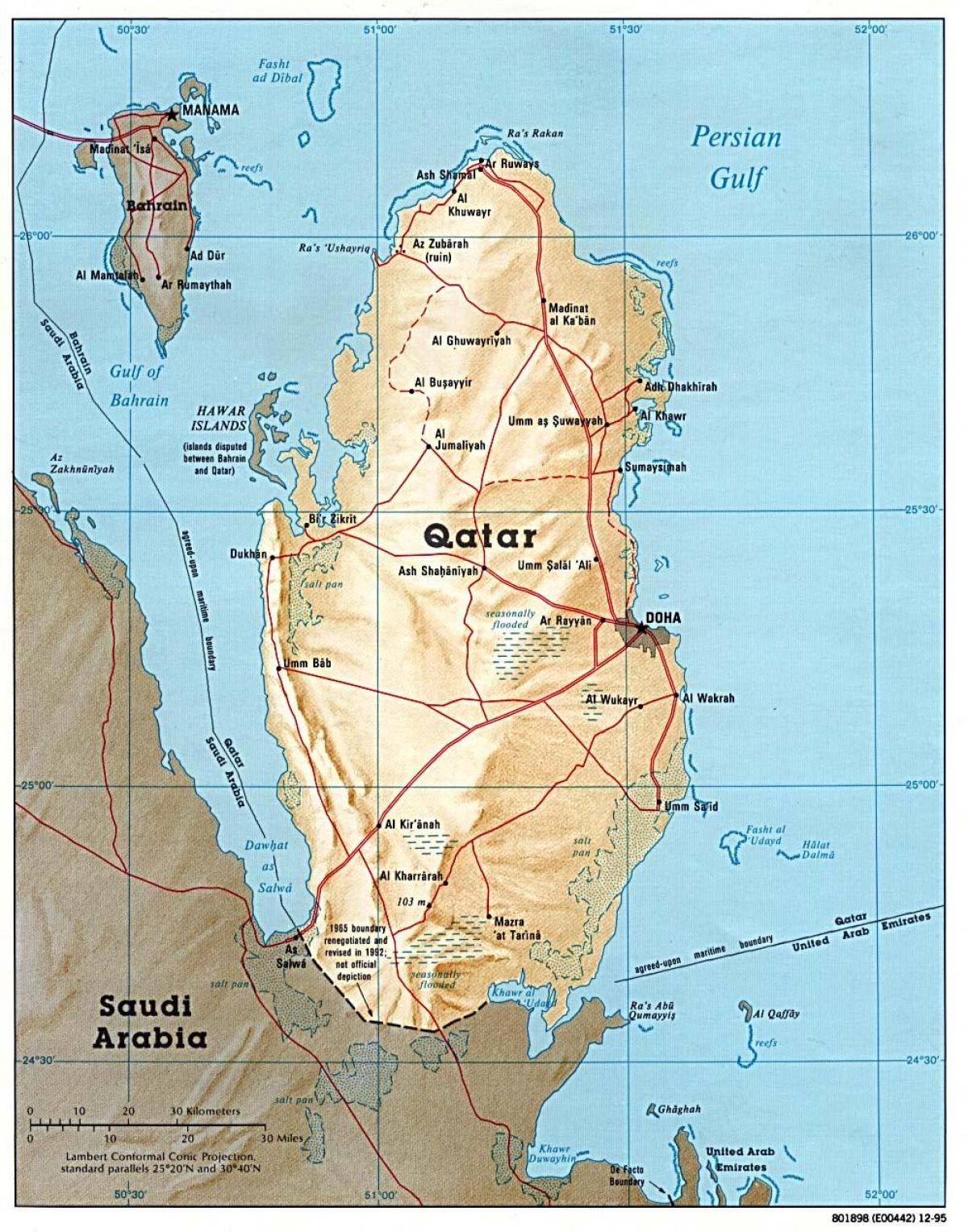 카타르 전체 맵
