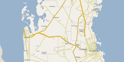 지도를 보여주는 카타르