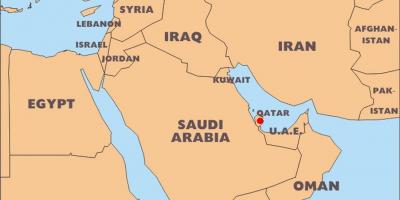 카타르 국가에서는 세계 지도